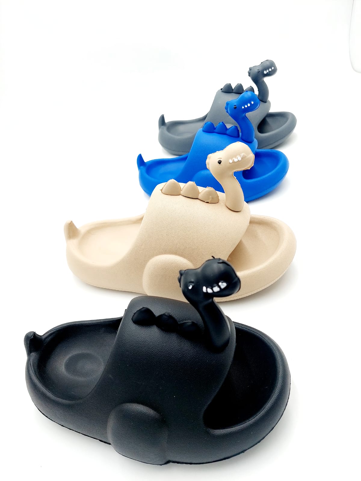 Chancla Dinosaurio para Niños (Tallas 17-22) 🦖🖤